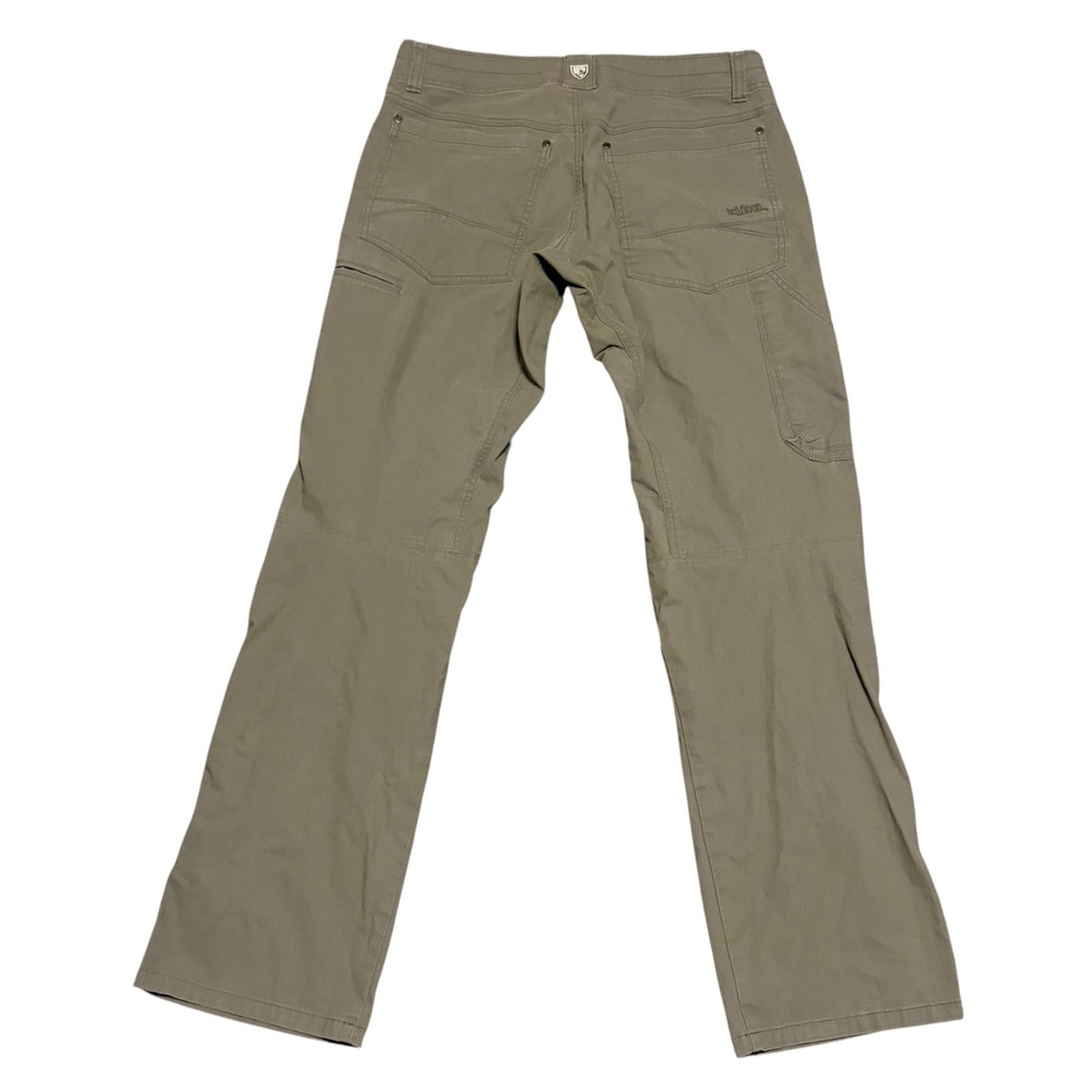 Kuhl Revolvr Khaki Tan Vintage Patina Dye Hiking Work Pants Mens Size 32x32 - Picture 2 of 14